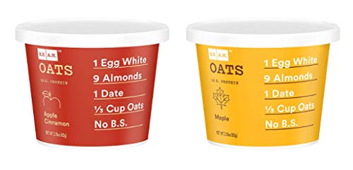 RXBAR RX Oats, 2 Flavors Variety Pack, 2.18oz Cups, 8 Total Gluten Free