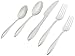 Lenox Sculpt 65-Piece Flatware Set, Metallic