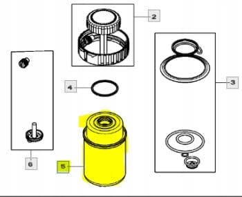 Kraftstofffilter RE526557 – kompatibel mit John Deere 5080, 5090, 5100, 6130, 6230