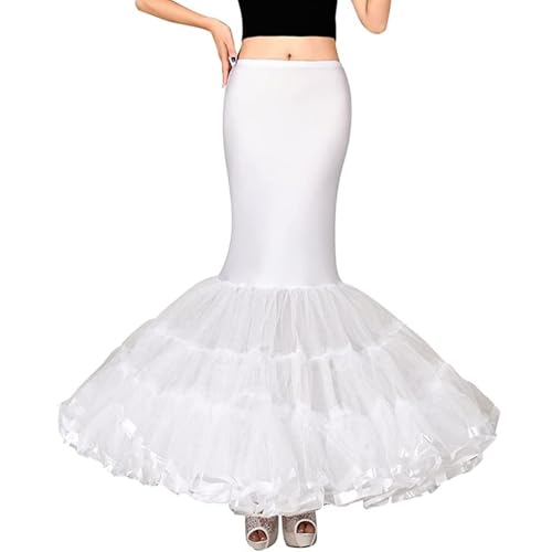 Image of Ieuan Upgraded Enlarged Full White Ball Gown 7 Hoops Wedding Accessories Petticoat Underskirt Slips