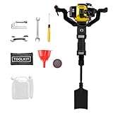 Yoputetool 52cc Gas Powered Planting Shovel Digger – 2-Stroke Handheld Tree Digging Machine, Portable Excavator for Garden, Farm & Home – Single Cylinder High Torque for Fast Digging