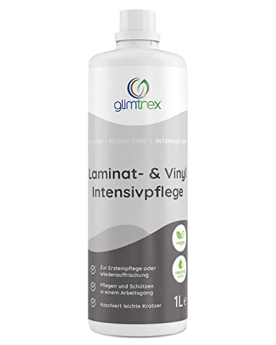 glimtrex Laminat Pflege & Vinyl Pflegemittel (1,0l) - Intensivpflege für...