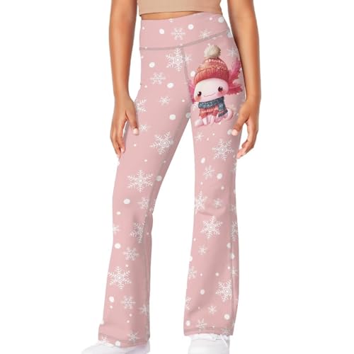 Image of Girls Flare Leggings Cute Bell Bottoms for Teen Girls Wide Leg Sweatpants for 5-14 T