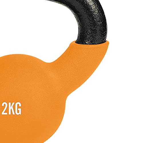 Kettlebell von DoYourFitness aus massivem Gusseisen mit Neoprenbeschichtung