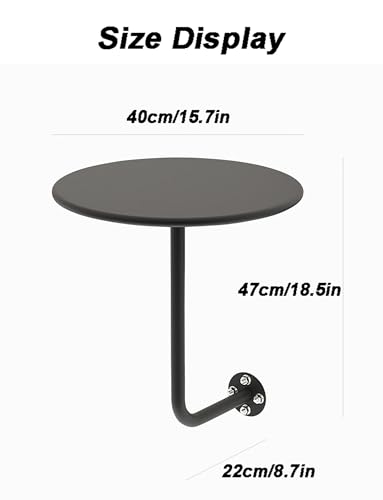 Table d'appoint murale ronde pour aménager un coin café convivial - 4