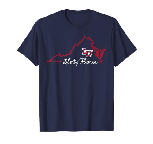 Liberty Flames Virginia Navy Officially Licensed T-Shirt