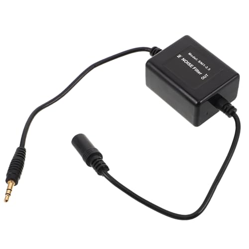 SEWACC Filtro Antirumore per Autoradio Isolatore Loop di Terra Aux Filtro Ronzio per Impianto Audio Isolatore Loop di Terra per Installazioni di Autoradio Compatibile Dispositivi Aux