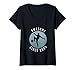 Femme Awesome Since 2009 Ballon de football Motif gardien de but Midfield T-Shirt avec Col en V