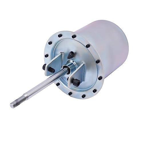 BANLICALI 186MM Tire Changer Machine Bead Breaker Cylinder M14 Connection Hole 15 Inch Piston Rod Bead Breaker Cylinder for Vehicle Maintenance Work Silver+Black