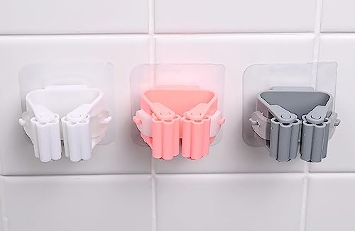 GLUN® Mop Holder Self Adhesive Hooks, Broom Holder Wall Plastic Waterproof Multicolour for Bathroom & Kitchen, Multipurpose (3) (B0C8B28WT3) Amazon Price History, Amazon Price Tracker