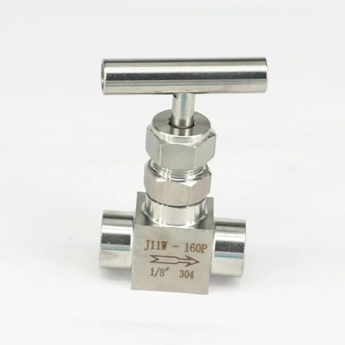 Vanne à aiguille femelle inox S304 1/8 pouce 2250 pour régulation de fluide