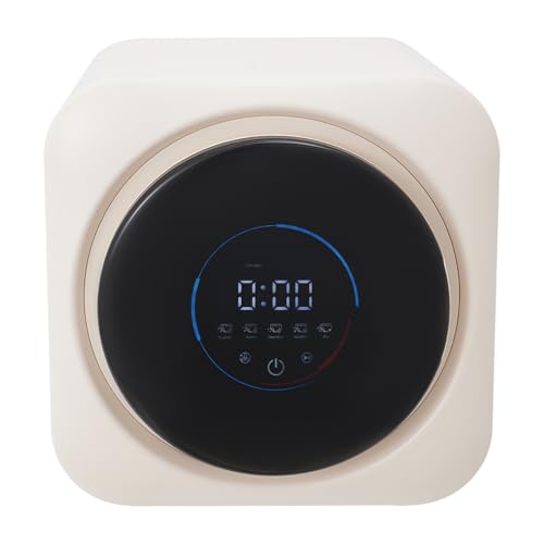 Mini lavadora y secadora 2 en 1, lavadora portátil, temperatura de secado de 140 °C, centrifugado de 80 rpm, panel táctil inteligente, montaje en pared, 3,5 L