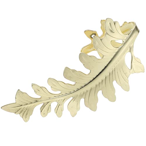 Abrazadera para cortina dorada OUdini con diseño de hoja elegante 7
