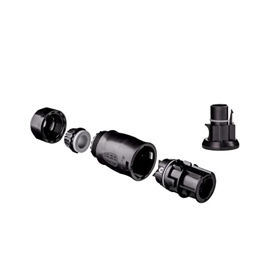 Betteri BC01 Buchse und Verschluss Kappe als Set zum Selbstbau von Anschlusskabel für Einphasige Micro Wechselrichter für den 230V AC-Anschluß