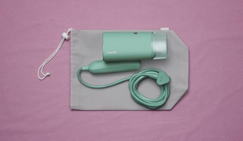 Philips 3000-Serie Tragbarer Dampfglätter - 1000 W, Kompakt und Faltbar, 100ml Wassertank konstante Dampfleistung 20 g/min, Kein Bügelbrett erforderlich, Grün (STH3010/70)