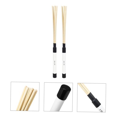 Baquetas de madera VICASKY para batería, 1 par, color blanco, para principiantes y profesionales miniatura 5