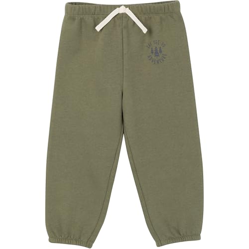 Image of Gerber baby-boys Baby Boys Toddler 2-piece Fleece Sweatshirt and Jogger Set