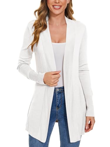Image of Cardigan for Women Dressy Casual Long Sleeve Open Front Knit Cardigan Sweaters