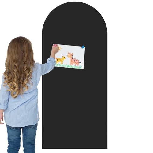 Pizarra Negra Magnética - PVC 600g | Escritura Suave Interactiva Reutilizable | Pizarra Grande Despegable Para Pared Tipo Estudiantes Profesores Interior Dormitorio Escuela Aula