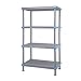 Quantum QP247286V3S1 Millenia Shelving Unit, 72"W x 24"D x 86"H, 2000 lbs Capacity, Polypropylene/ABS, Gray, NSF