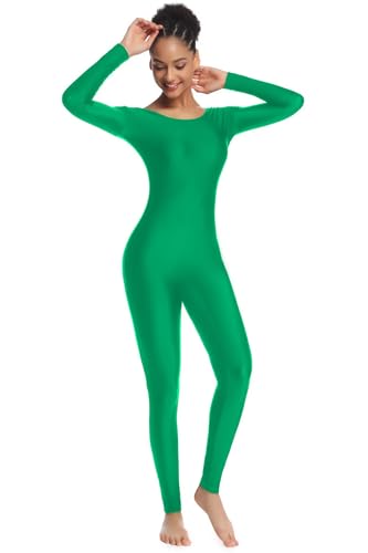 Image of Women's Long Sleeve Unitard Dance Costume Spandex Full Body Suits