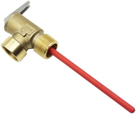 Upgraded 3/4" RV Temperature and Pressure Relief Valve with Extended Probe 150PSI 210°F Compatible with Most 3/4" NPT Residential Water Heaters or RV/Camper Water Heaters 200,000 BTU/h