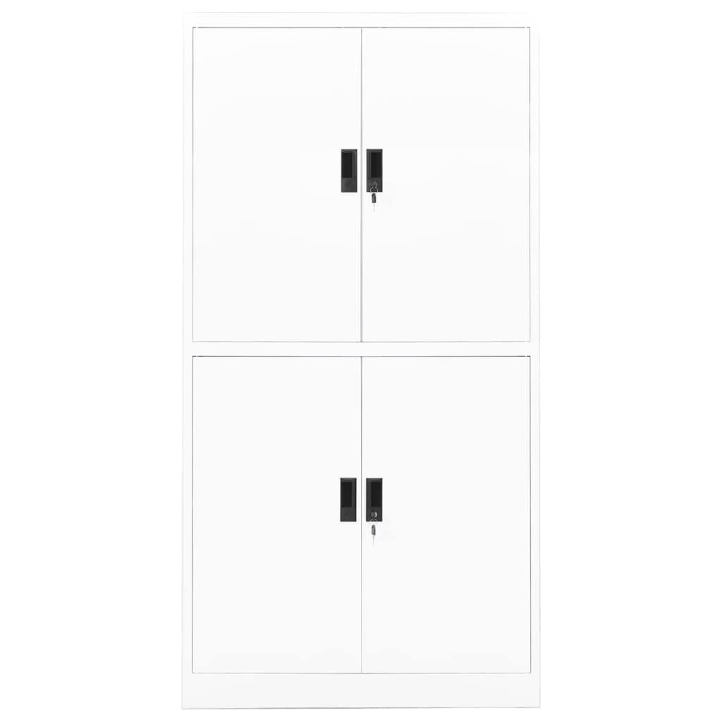 Armadio multiuso Armadio per corridoi Armadio da ingressoArmadio per Ufficio Bianco 90x40x180 cm in Acciaio Adatto a soggiorno, ufficio