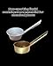Non-Sparking Industrial Ladles, Copper and Aluminum Construction, Spark Prevention Tools (aluminum-wood handle（3.15in）)