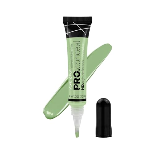 Image of L.A. Girl HD Pro Conceal Multipurpose Green Color Corrector, 8g | Neutralizes Redness, Acne Marks & Blemishes | Lightweight, Blendable & Long-Lasting Formula for Indian Skin Tone