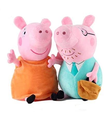 HUG 'n' FEEL SOFT TOYS Soft Toys Long Soft Lovable hugable Cute Giant Life Size Toy Figure Bear (Peppa mom dad) Lovely Toy Figure