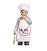 KarnevalsTeufel Koch-Set Kleiner Koch Kochschürze mit Mütze für Kinder Chefkoch in weiß/rot Kinderkostüm