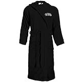 Bademantel Frottee mit Kapuze und Aufnäher La Familia FCK Logo Größe S bis XXXL