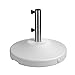 US Weight Fillable Free Standing Umbrella Base, Empty, White