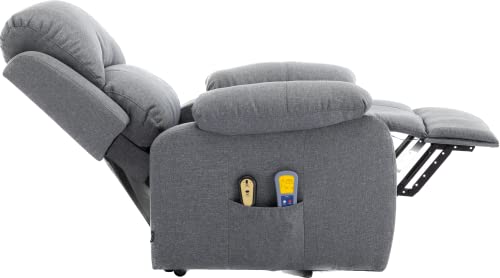 Astan Hogar Sillón Relax con Función Auto-Ayuda (Levanta Personas), Reclinación Eléctrica, Masaje Y Termoterapia, Modelo Ramón AH-AR30920GR - imagen 5