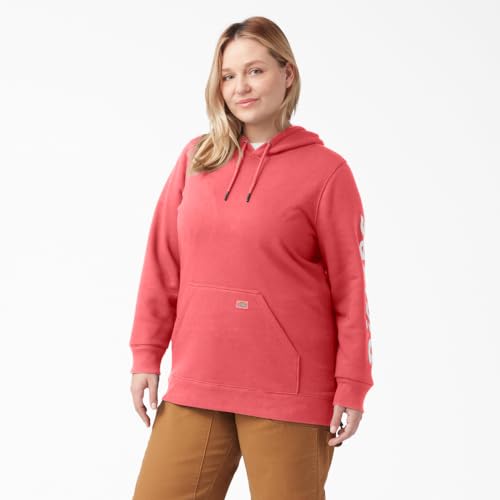 Dickies Women's Size Plus Heavyweight Wordmark Fleece Pullover2