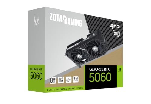 Image of ZOTAC Gaming Geforce RTX 5060 AMP Core Graphics Card - Black | 8 GB | DLSS 4.5 | GDDR7 | PCIE 5.0 | SFF Ready | 3840 CUDA Cores | ZT-B50600F2-10M | Only Graphics Card with 5 Year Warranty