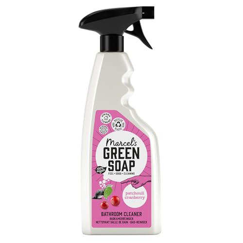 Marcel's Green Soap - Bathroom Cleaner Spray - Patchouli & Cranberry - Degreaser Spray - 97% biodegradable - 500ml