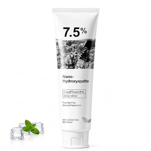 Ayzololo 7.5% Hydroxyapatite Toothpaste,Gentle and Effective Formula,Fresh Mint (Pack of 1)