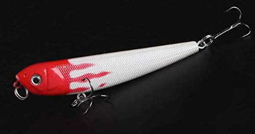 Sinking Lure Size 9 cm. Best Popper Lure for Slow Sinking Action. 8.5 gm Fishing Lure for River, Lake, Ocean Beach Fishing, Ocean Boat Best Fishing Bait Experience. 2