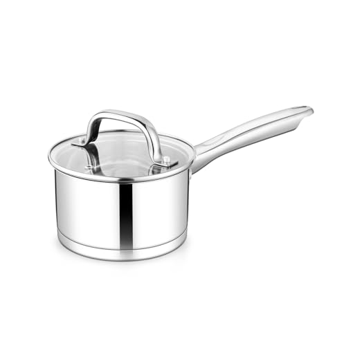 TeamFar 1 Qt Stainless Steel Saucepan