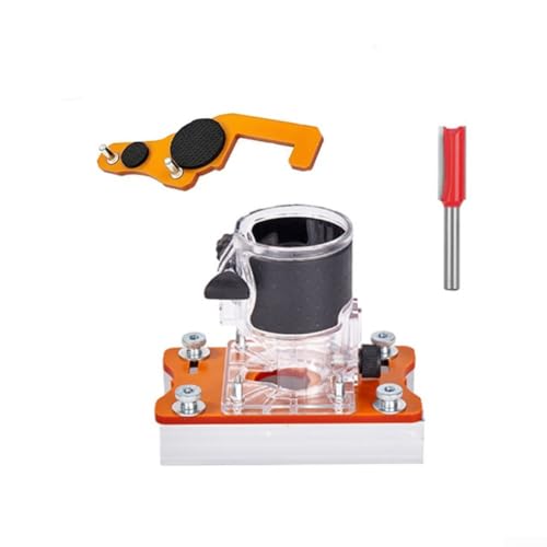 Kit localizador de punzón de aluminio para recortadora de 65 mm: soporte ranurado con escala, compatible con máquinas de recorte, para una fácil instalación, no requiere taladro