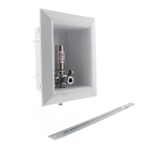 Ox Box Toilet/Dishwasher Outlet Box w/Minirester Water Hammer Arrester