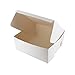 Produktbild Culpitt Bäckerei-Box, 17,8 x 17,8 cm, weiß, Faltbox für Kuchen, Kekse, Sandwiches, Kuchenscheiben, Gebäck, Take Away und Seifen, Geschenk-Box  10 Stück