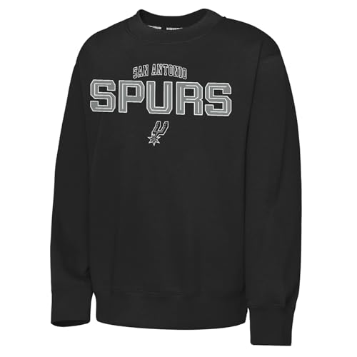 Sudadera San Antonio Spurs de forro polar negro con aislamiento térmico