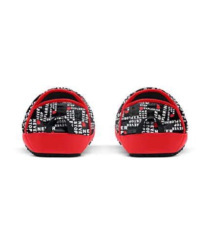 The North Face Men's Thermoball™ Traction Mule V, Tnf Black Half Dome Tagline Toss/Fiery Red, 8 #TOP1