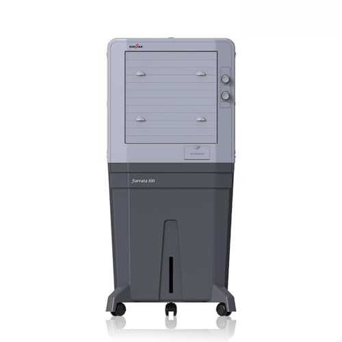 Kenstar Farrata HC 100 Desert Air Cooler for Home - Inverter Compatible, Wood Wool Cooling Pads, Large Wheels (100L, 170 Watts)