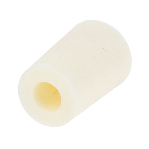 Almencla — Plugue de silicone sólido para laboratório, tampões de tubo de teste afunilado, branco, 5