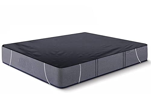 Image of The Furnishing Tree Mattress Protector /Waterproof Bedsheet Size WxL 36x75 inches Set of Two for Double Bed Polyester Black