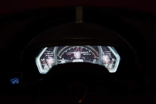 ES-TOYS Kinderfahrzeug - Elektro Auto Aventador SVJ - lizenziert - 12V7AH, 2 Motoren- 2,4Ghz Fernsteuerung, MP3, Ledersitz+Eva+Lackiert (Pink)