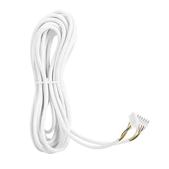 Cable, Video Intercome Cable 5 m Safe White for Video Door Phone System ...